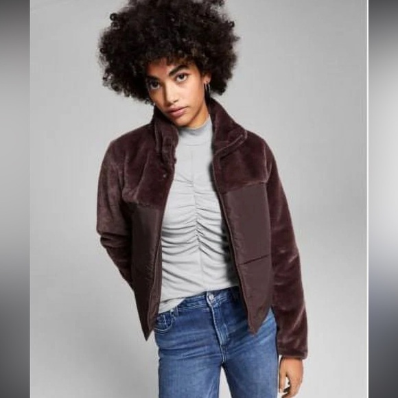 and now this Jackets & Blazers - And Now This Women's Puffer Jacket Brown size XSMALL